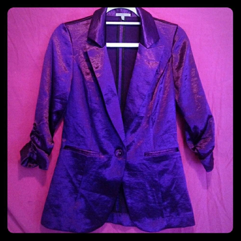 CHARLOTTE RUSSE PURPLE BLAZER